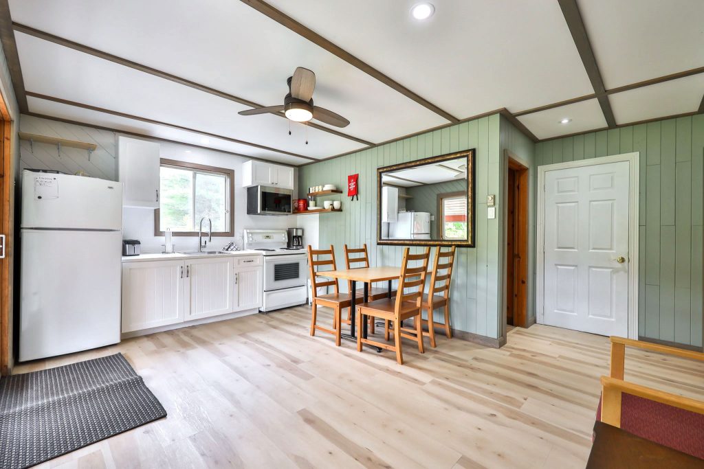 Open-concept dining and living room