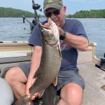 Long time guest - veteran angler Lake Trout caught in early June